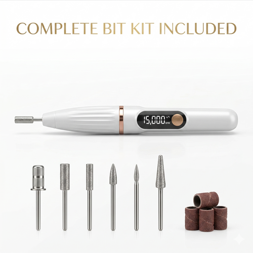 Dermatic Electric Nail File & Complete 6-Bit Kit
